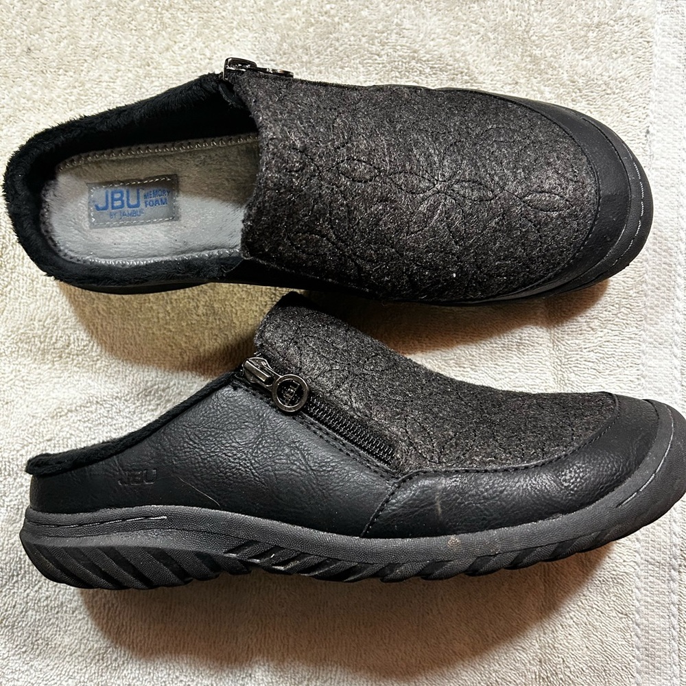 JBU by Jambu Black Loafers Slides Slip-on
